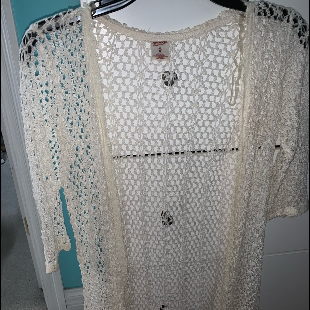 Netted cardigan